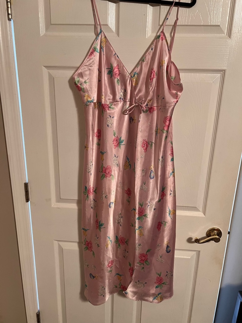 Secret Treasures Pink Floral Satiny nightgown SIZE 2X-EUC